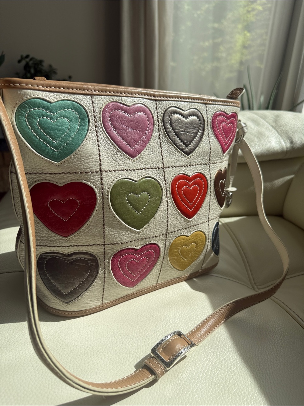 Brighton Leather Adjustable Shoulder Bag